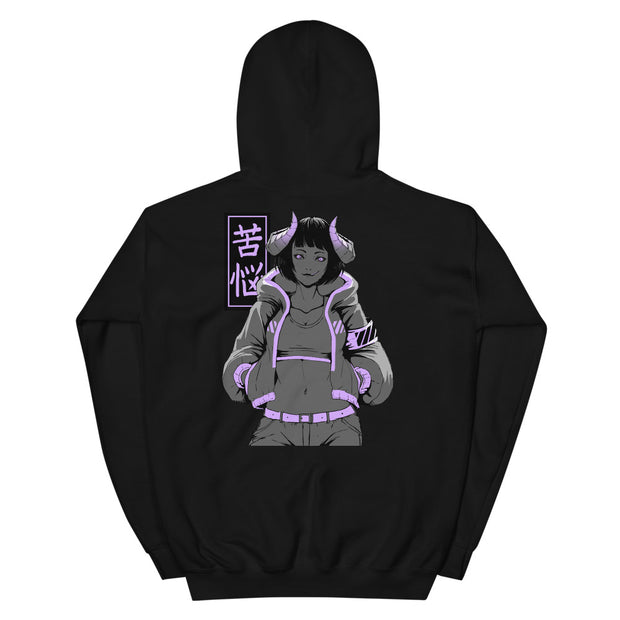 Distress Pull Over Hoodie