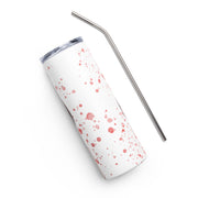 Carved and Splattered Stainless Steel Tumbler