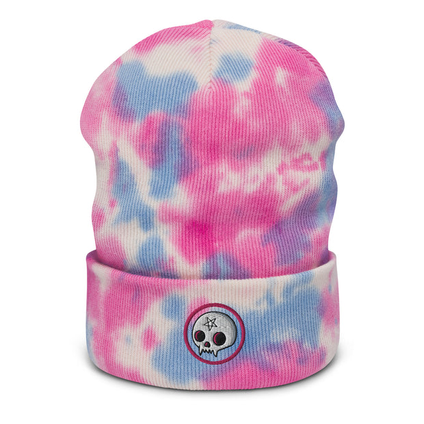 Penta Skull Tie Dye Beanie