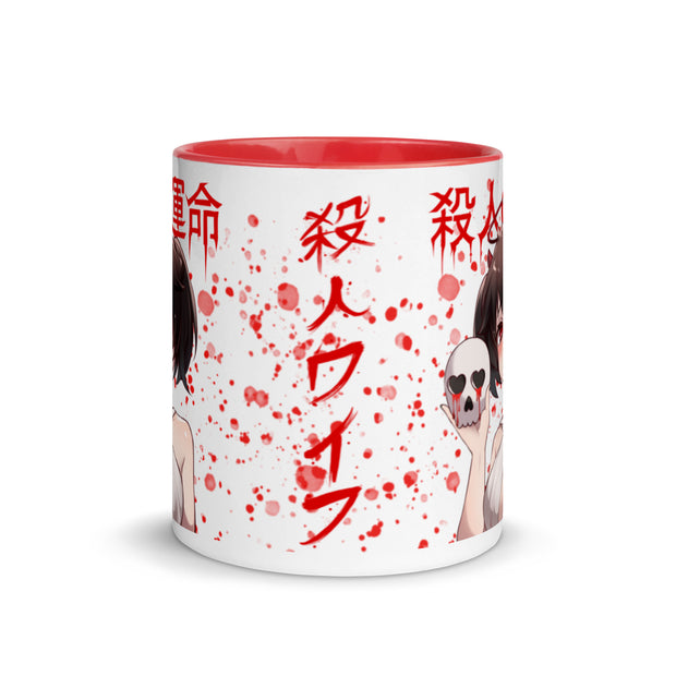 Carved and Splattered Mug