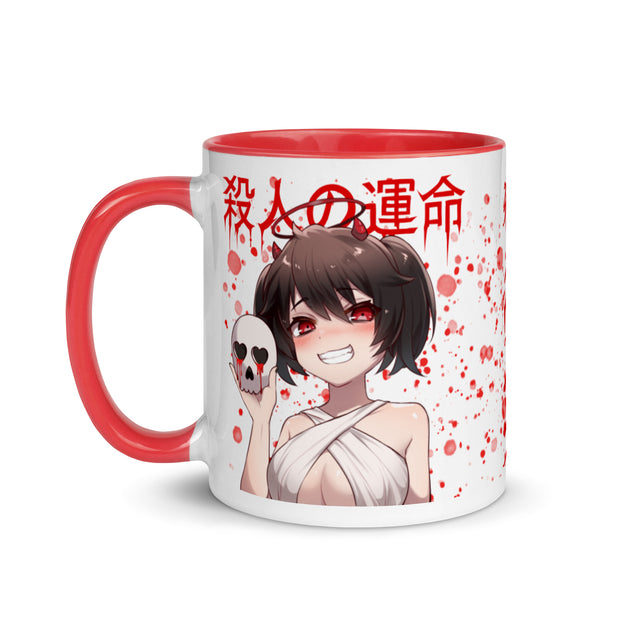 Carved and Splattered Mug